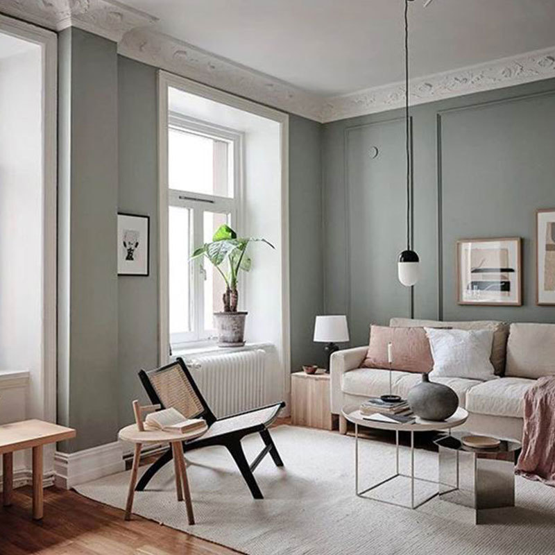 小(xiǎo)戶型·64㎡ 莫蘭迪綠(lǜ) 原木(mù)公寓